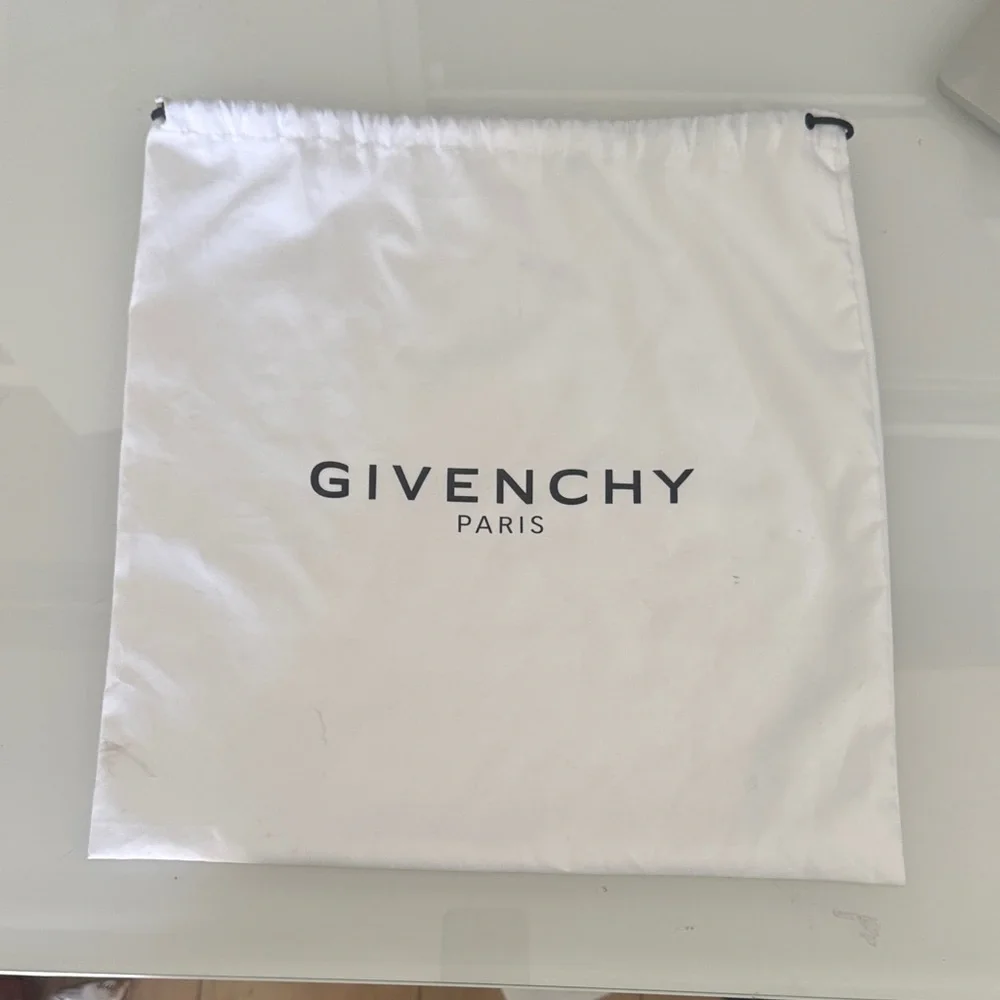 Givenchy White Logo Drawstring Dust Bag